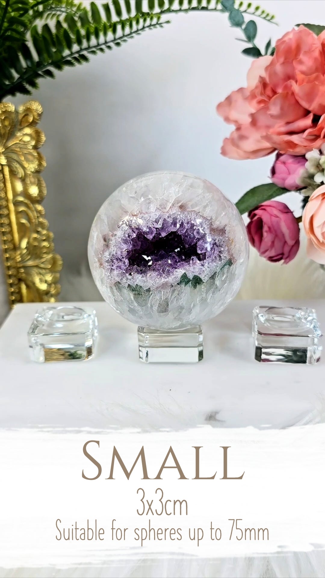 Clear Acrylic Sphere Stands