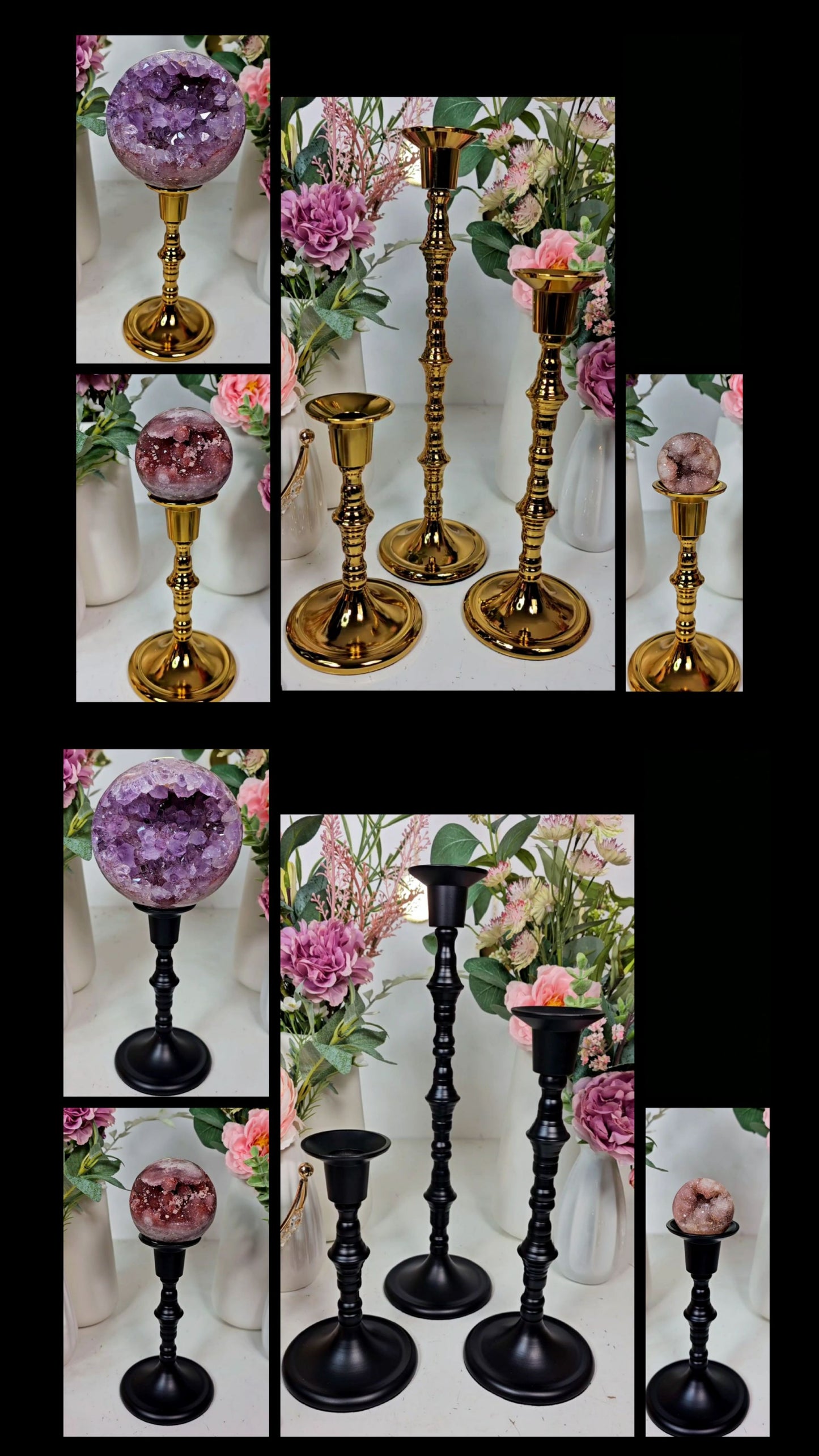 High Sphere Stand gold or Black