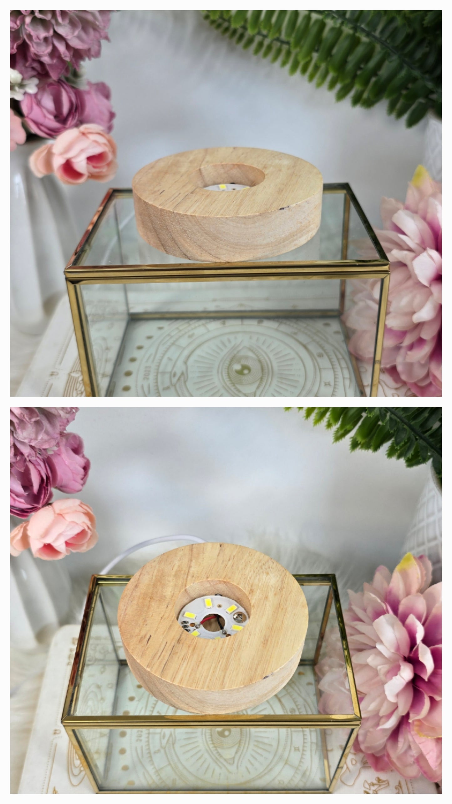 LED-Light Stand MEDIUM for Spheres and other Crystals