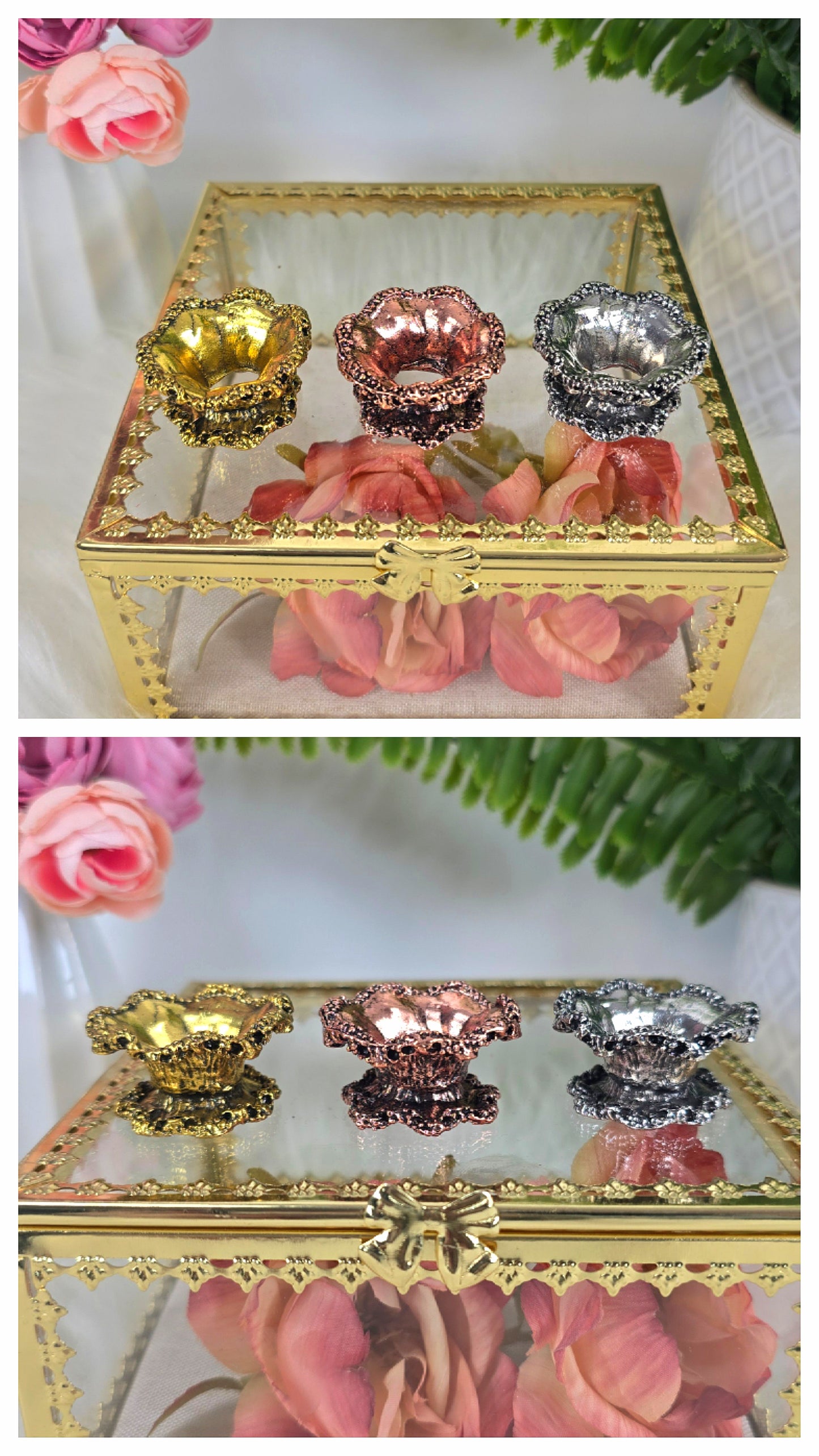 Sphere Stand "Forest" Gold, Rosegold or Silver
