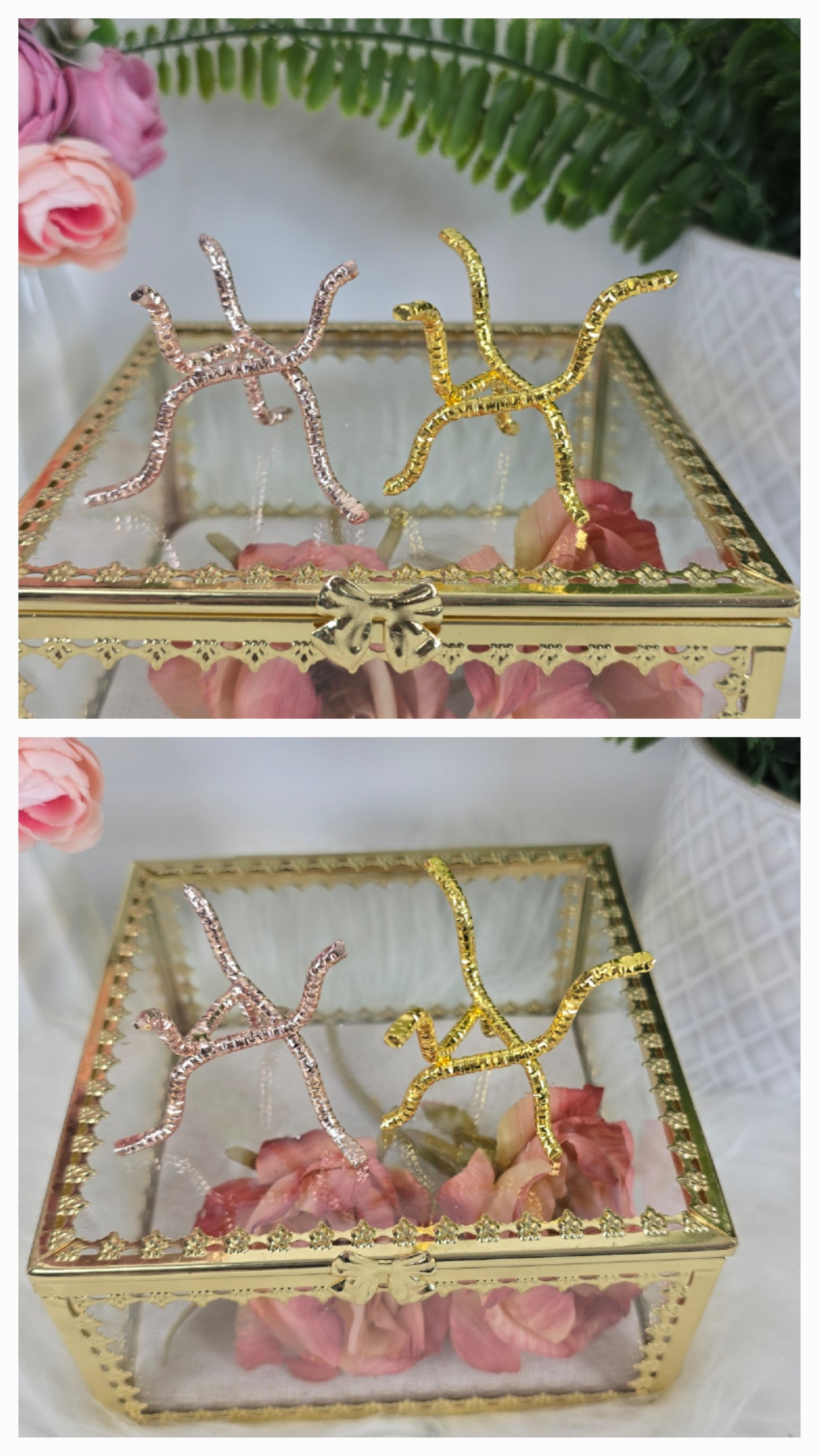 Sphere Stand "Branches" Gold or Rosegold