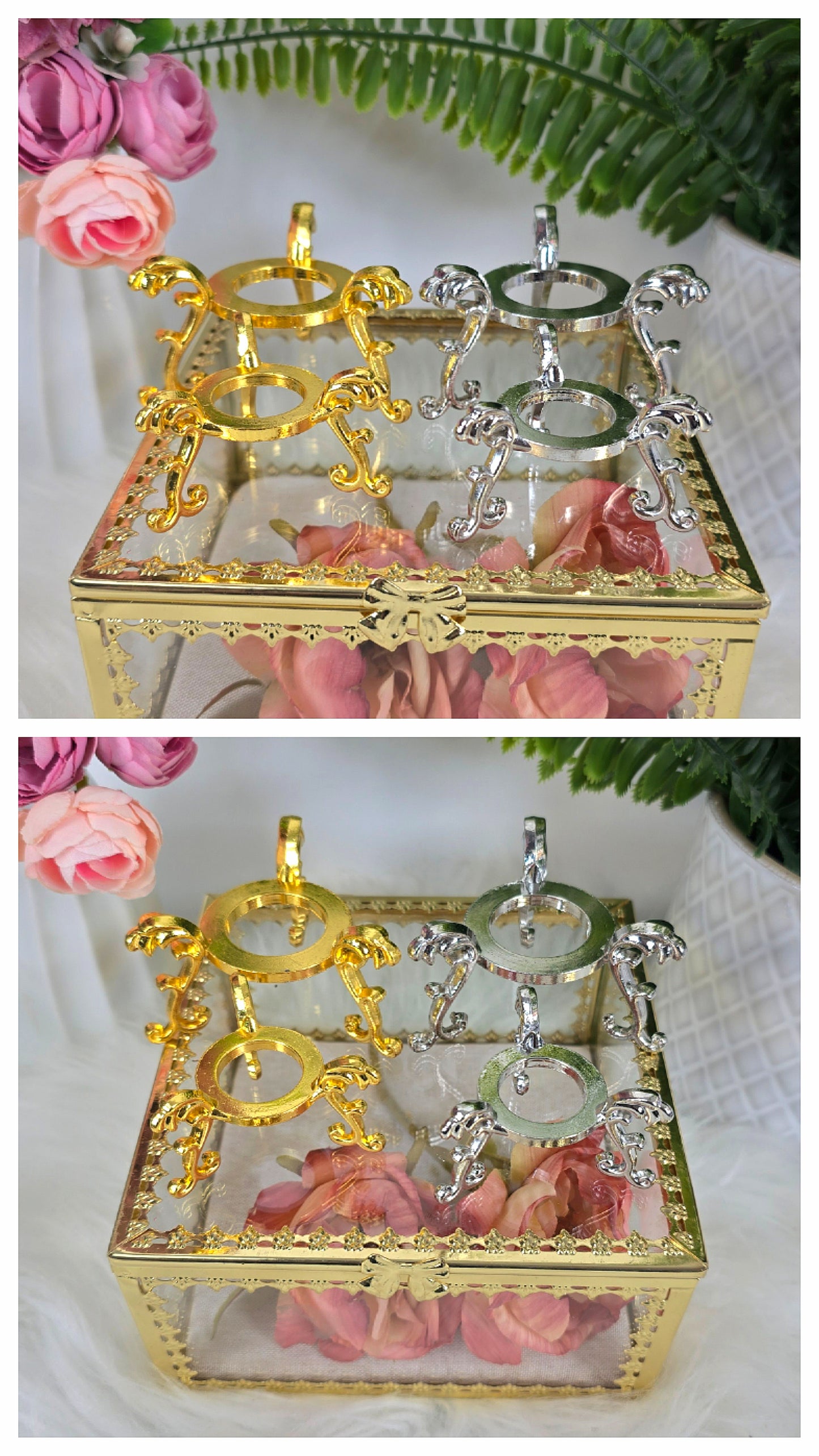 Sphere Stand "Cauldron" Gold or Silver