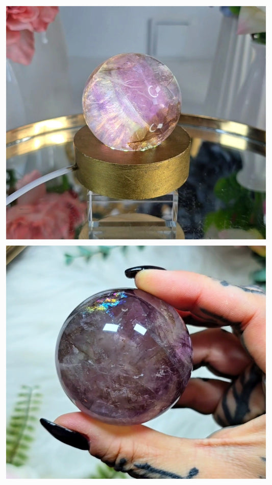 Purple Fluorite Sphere 01