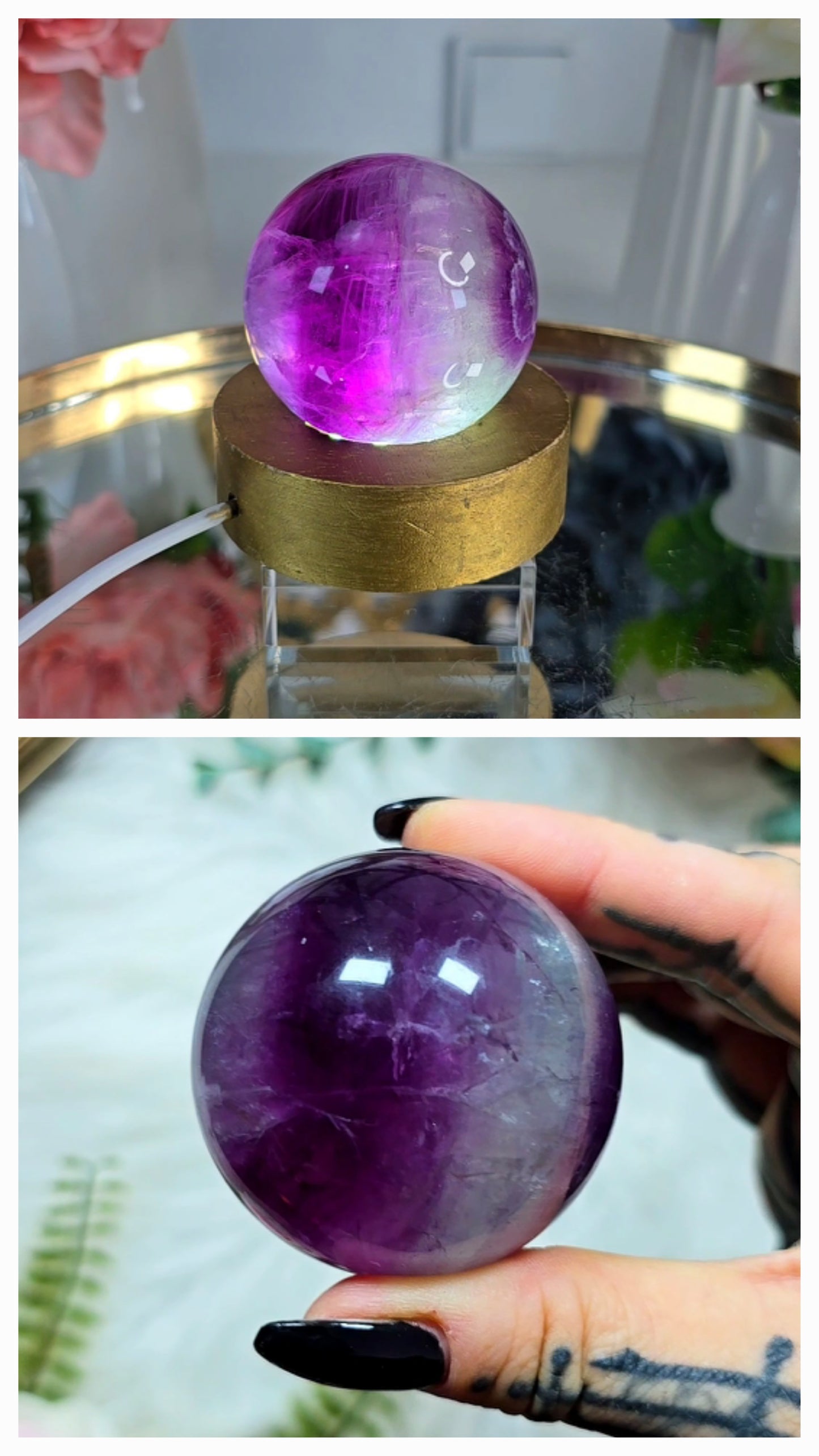 Purple Fluorite Sphere 02