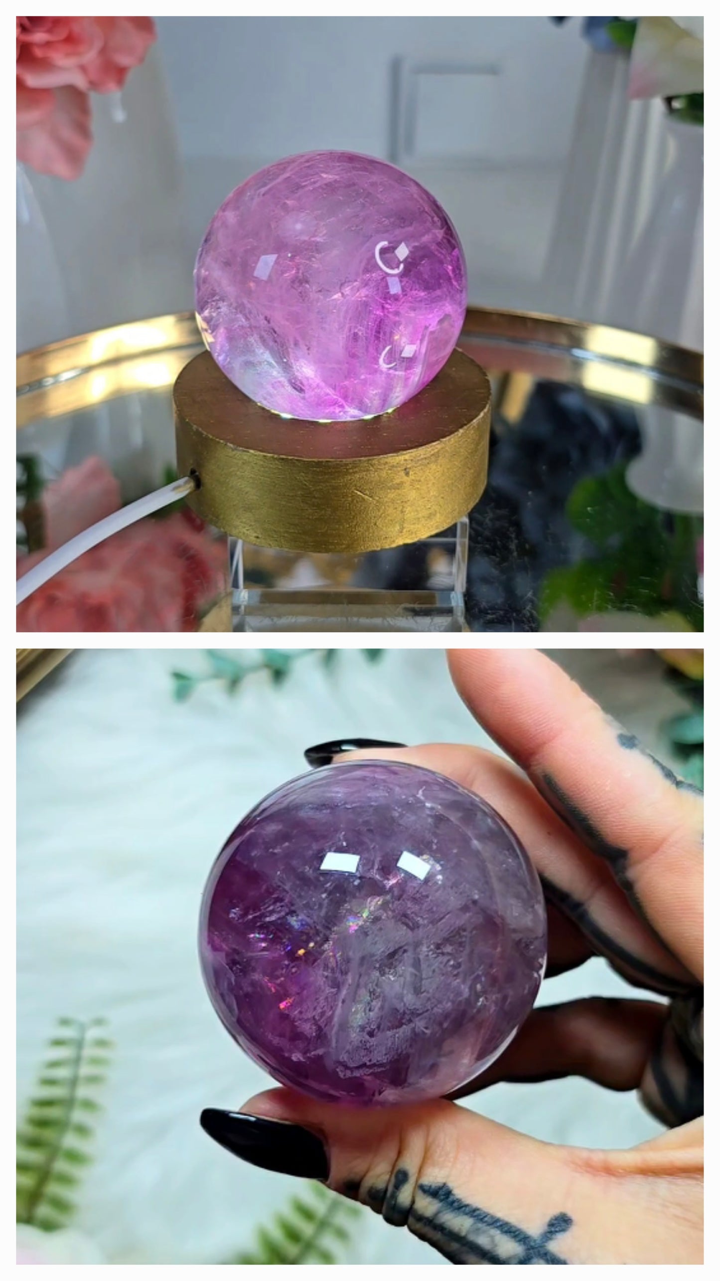Purple Fluorite Sphere 03