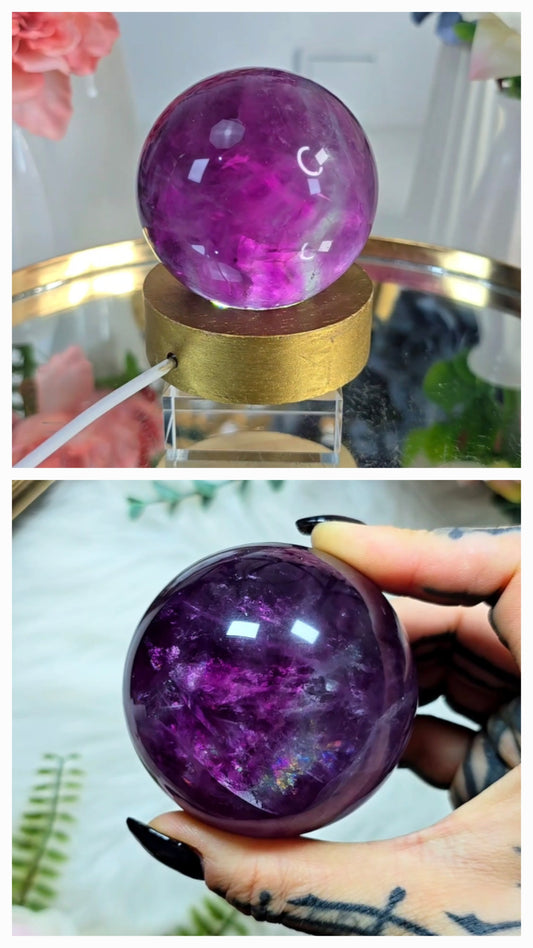 Purple Fluorite Sphere 05