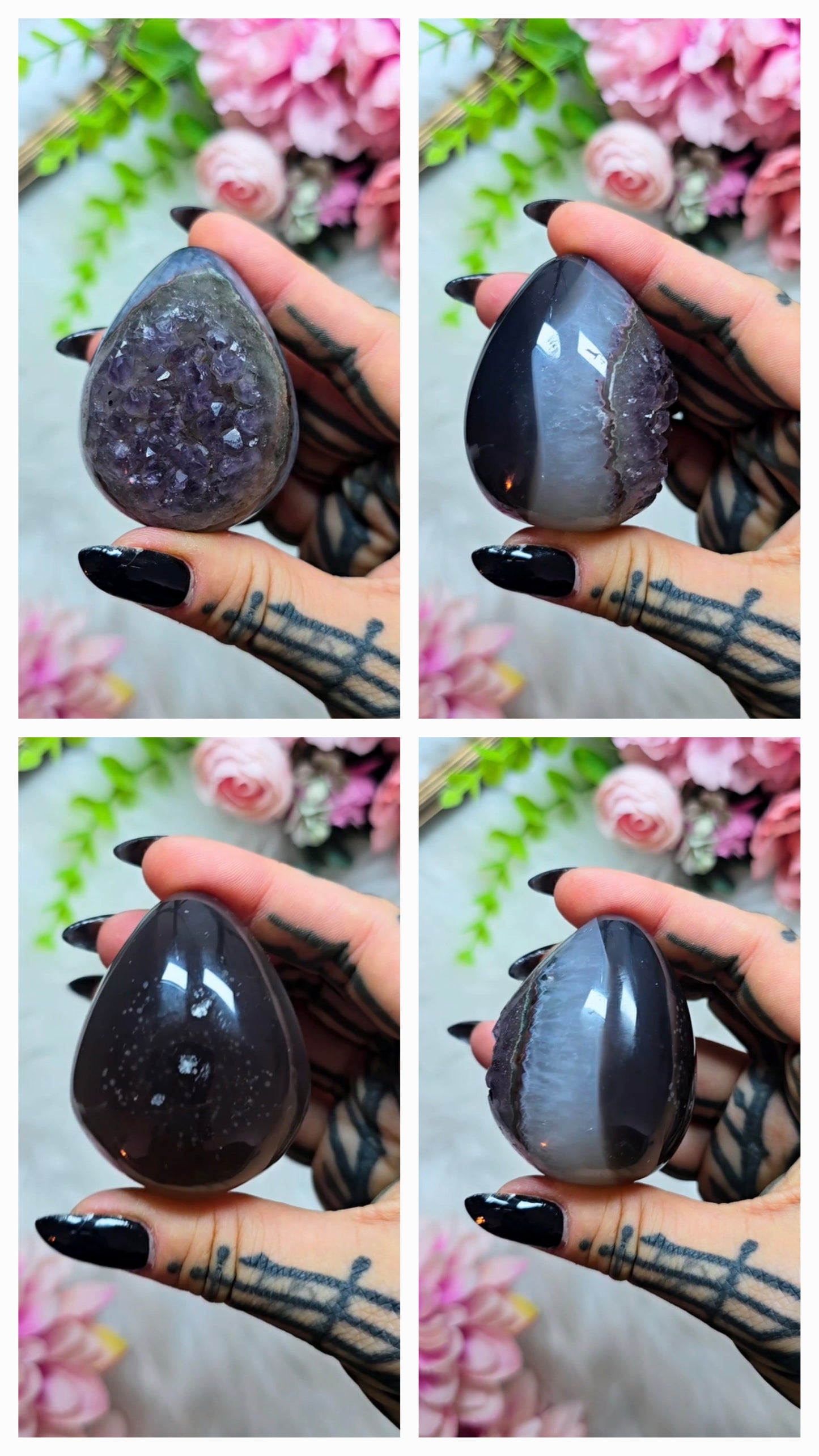 Druzy Agate / Amethyst Egg 20