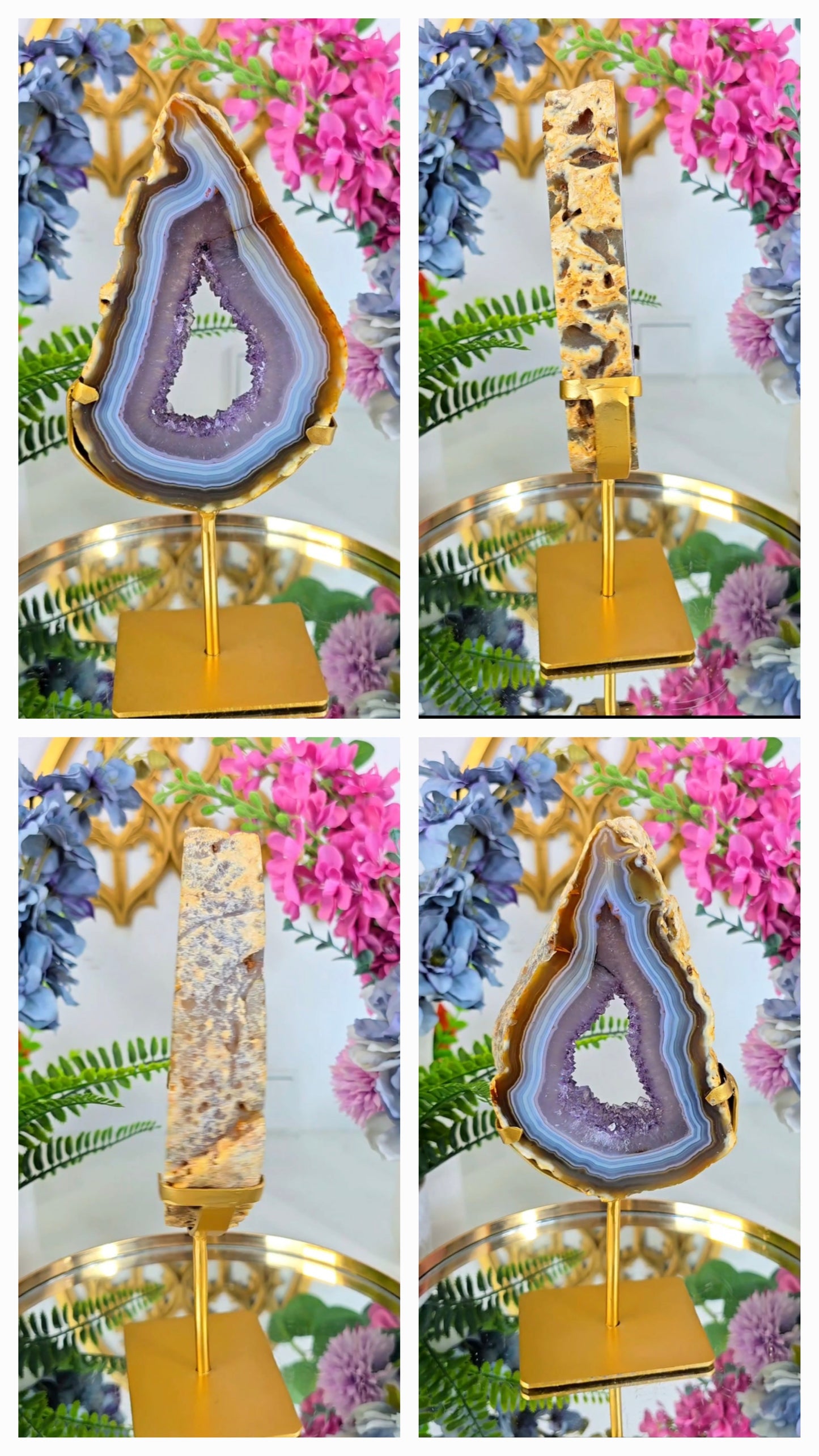 Druzy Agate / Amethyst Portal on Stand 19
