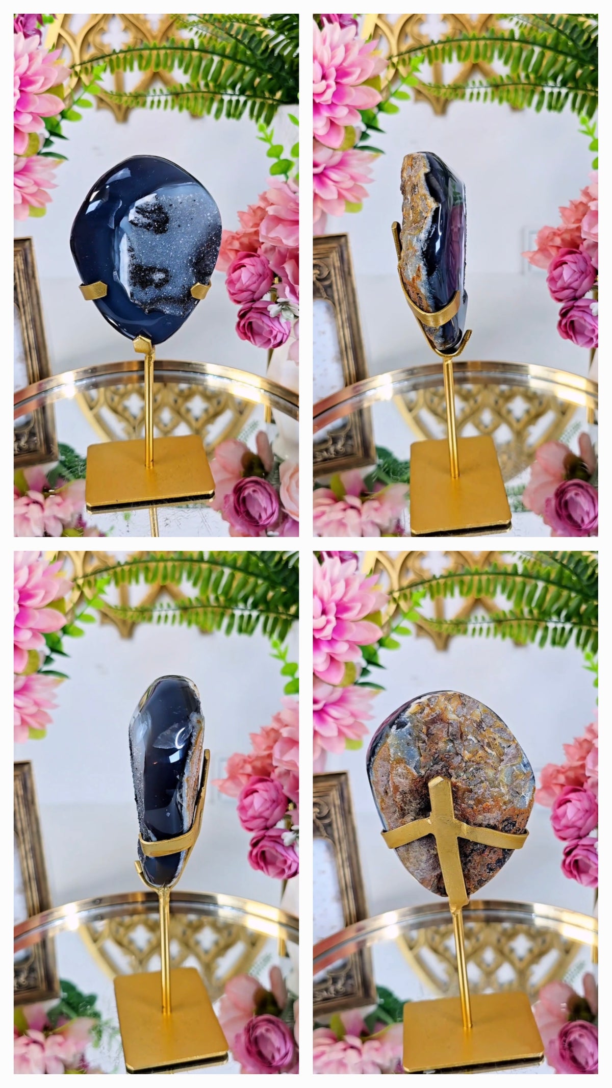 Druzy Agate on Stand 12