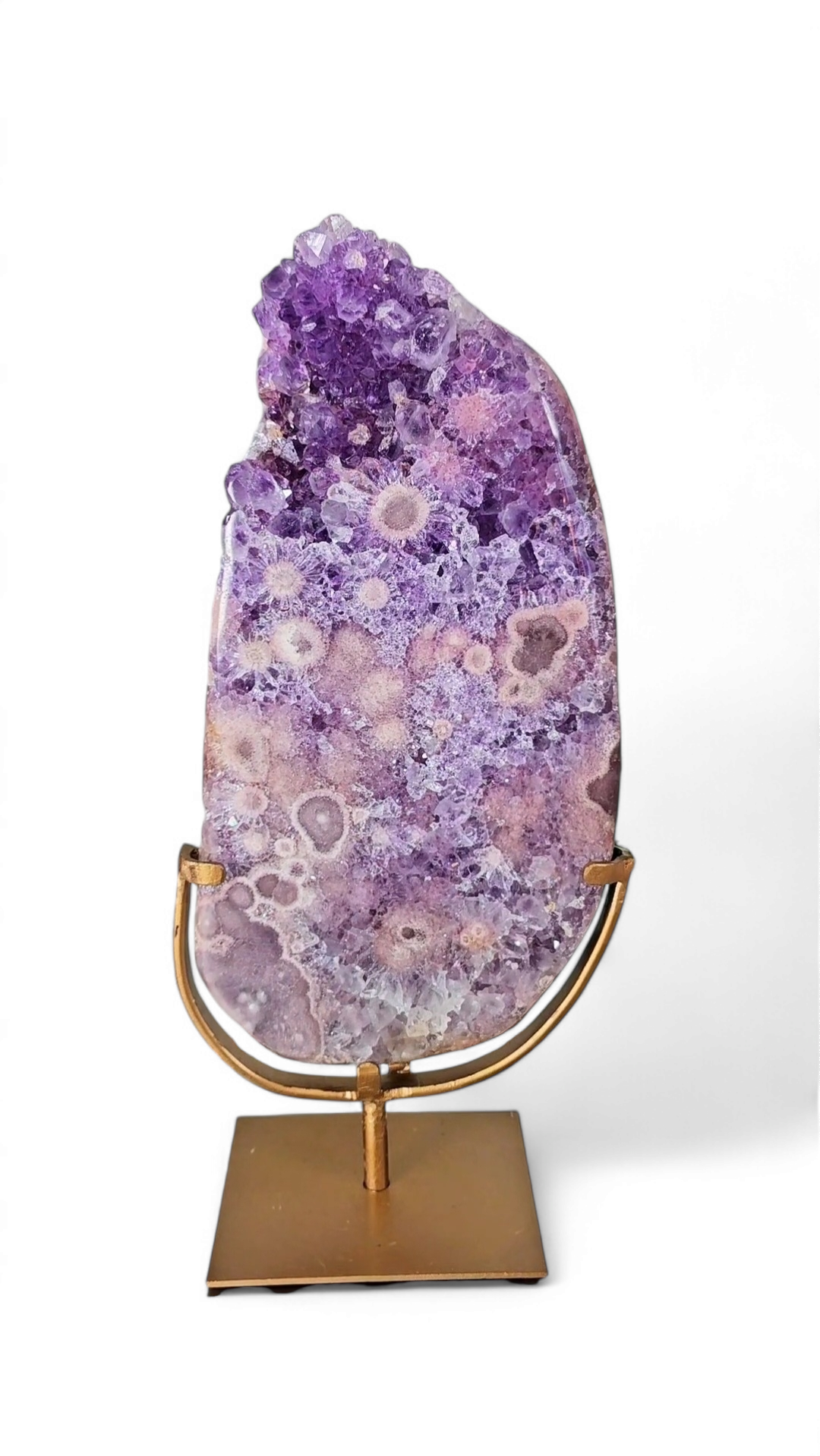 Pink Amethyst Slab on Stand 27