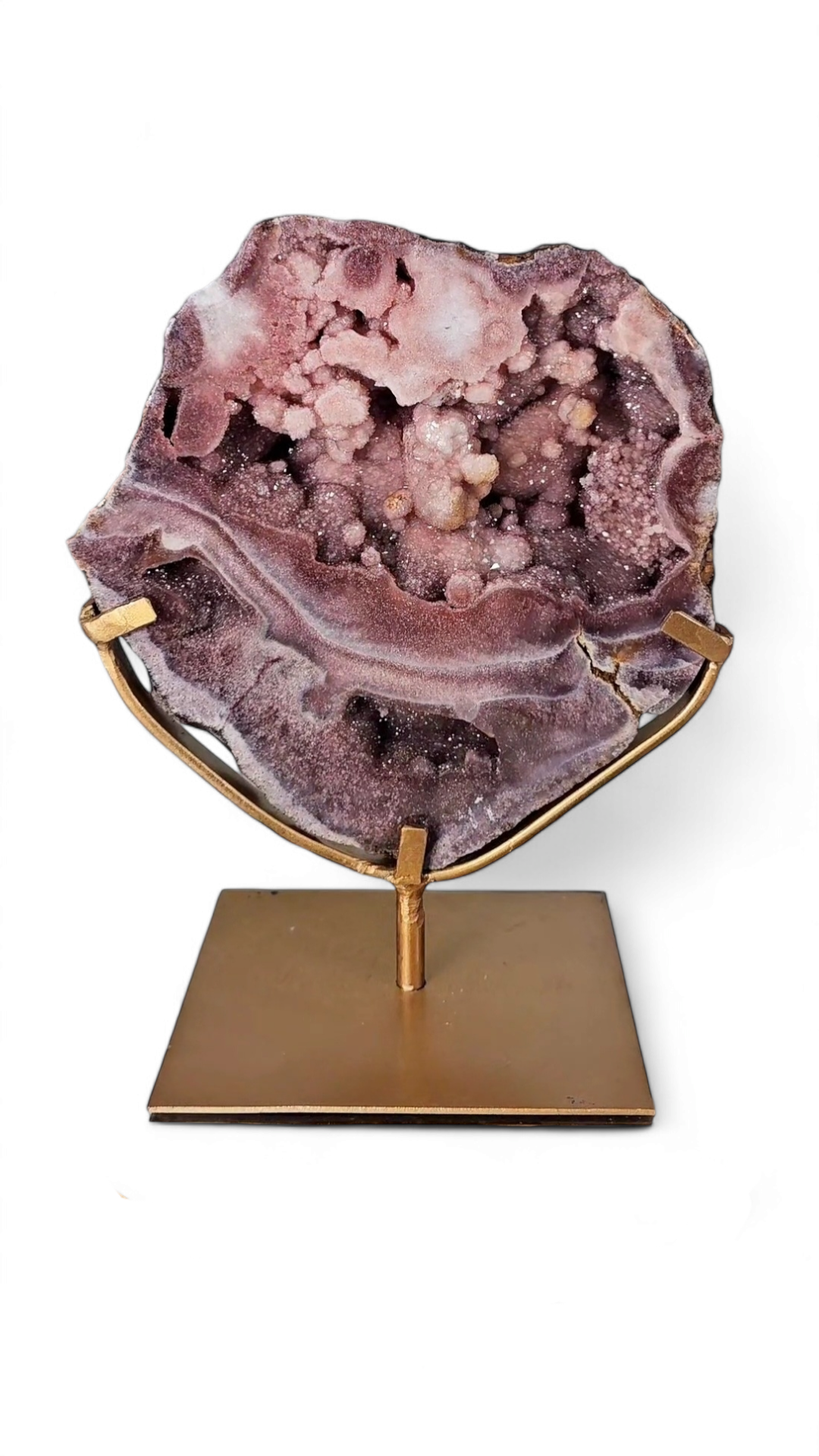 Pink Amethyst Slab on Stand 22