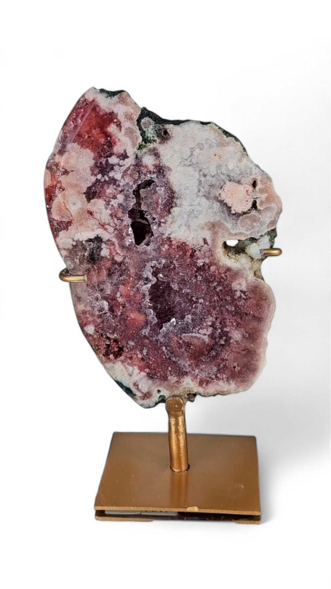 Pink Amethyst Slab on Stand 16