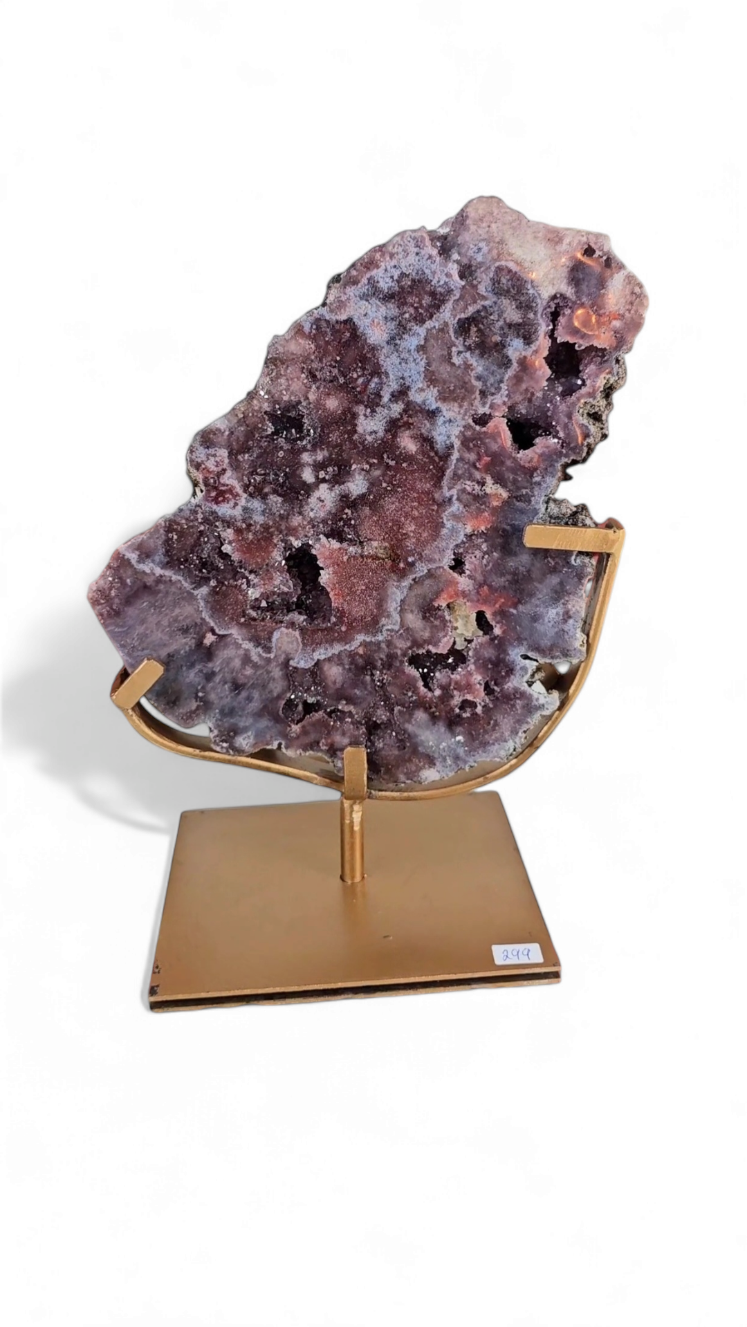 Pink Amethyst Slab on Stand 21