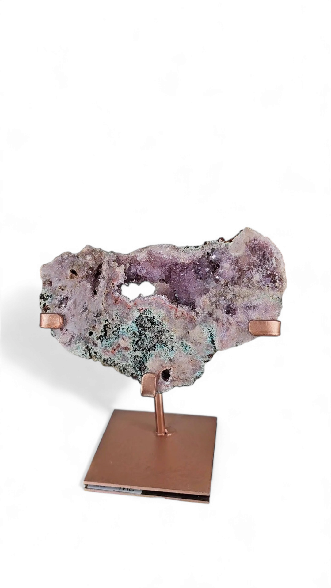 Pink Amethyst Slab on Stand 14