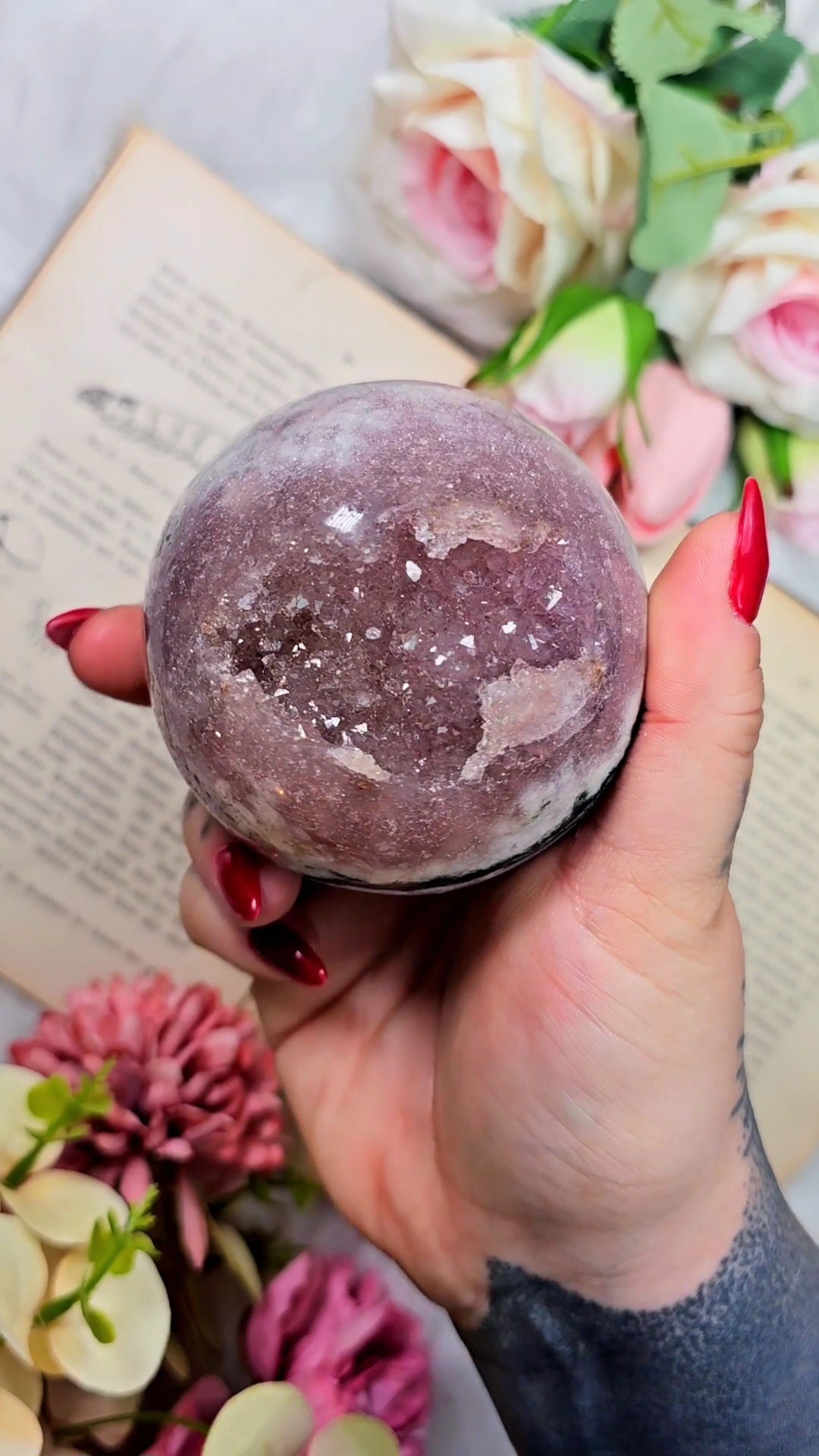 Pink Amethyst Sphere