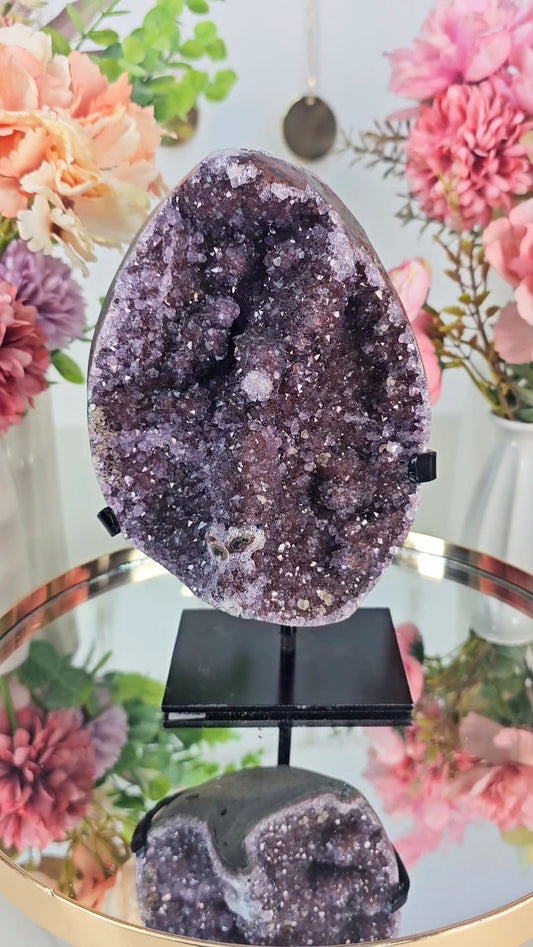 Big Rainbow Amethyst on Stand