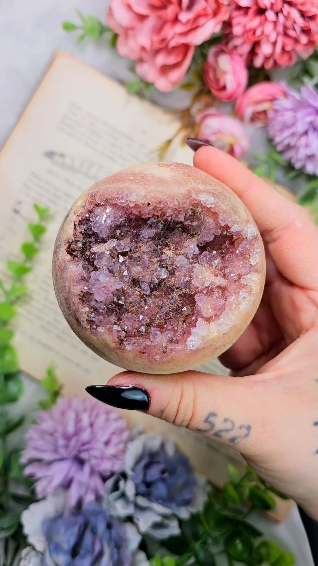 Pink Amethyst Sphere CS31