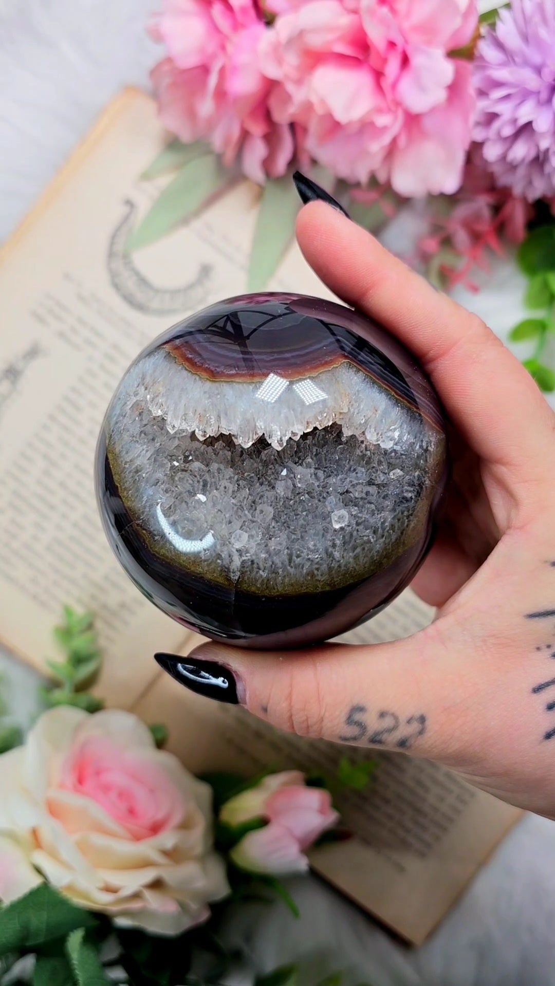 Druzy Agate Sphere CS56