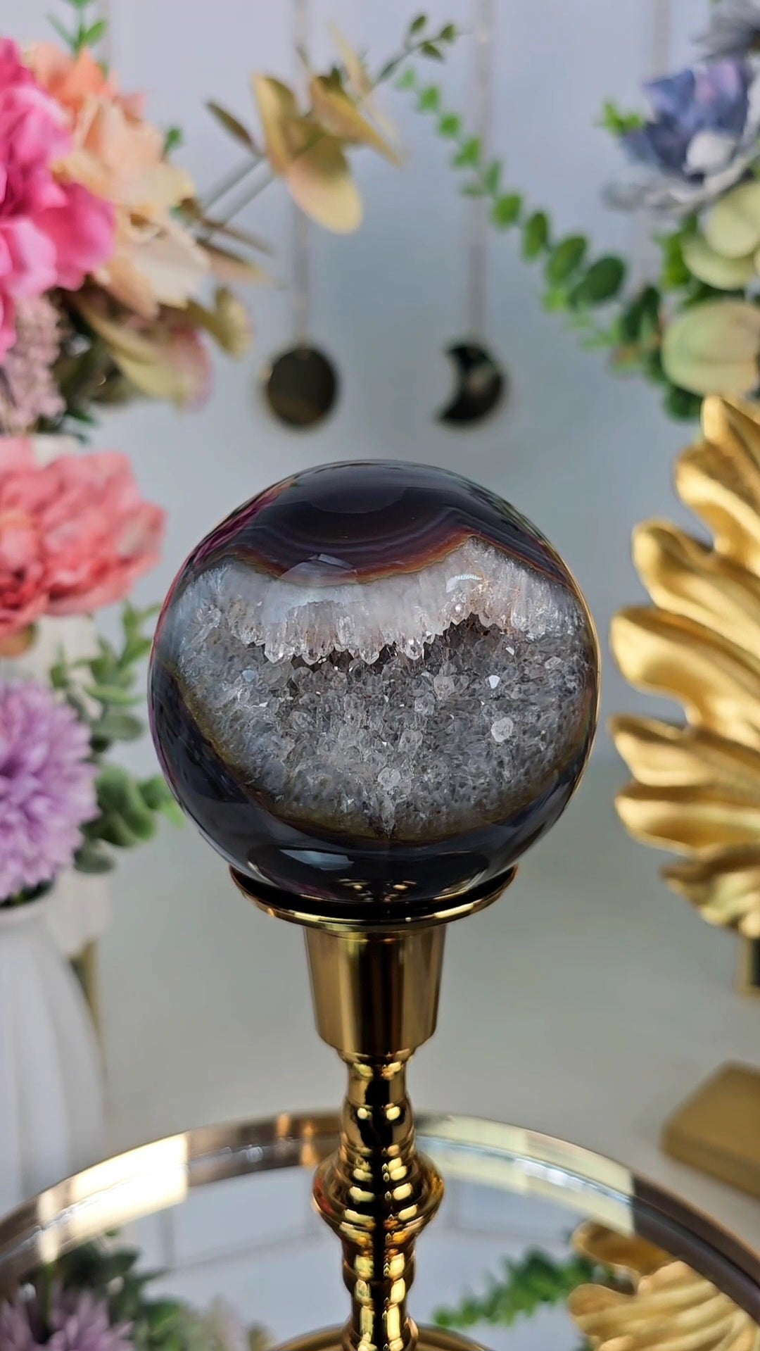 Druzy Agate Sphere CS56