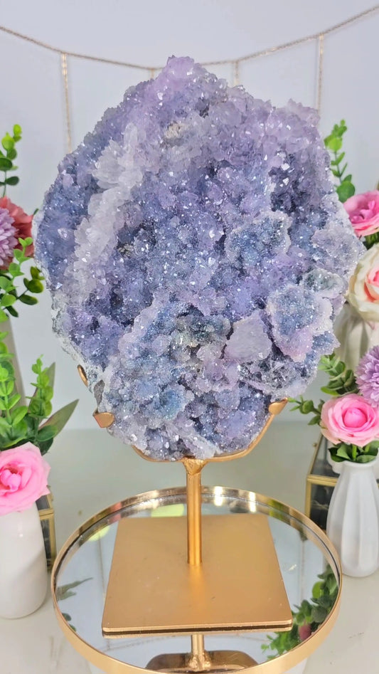 Flower Amethyst on Stand FL04