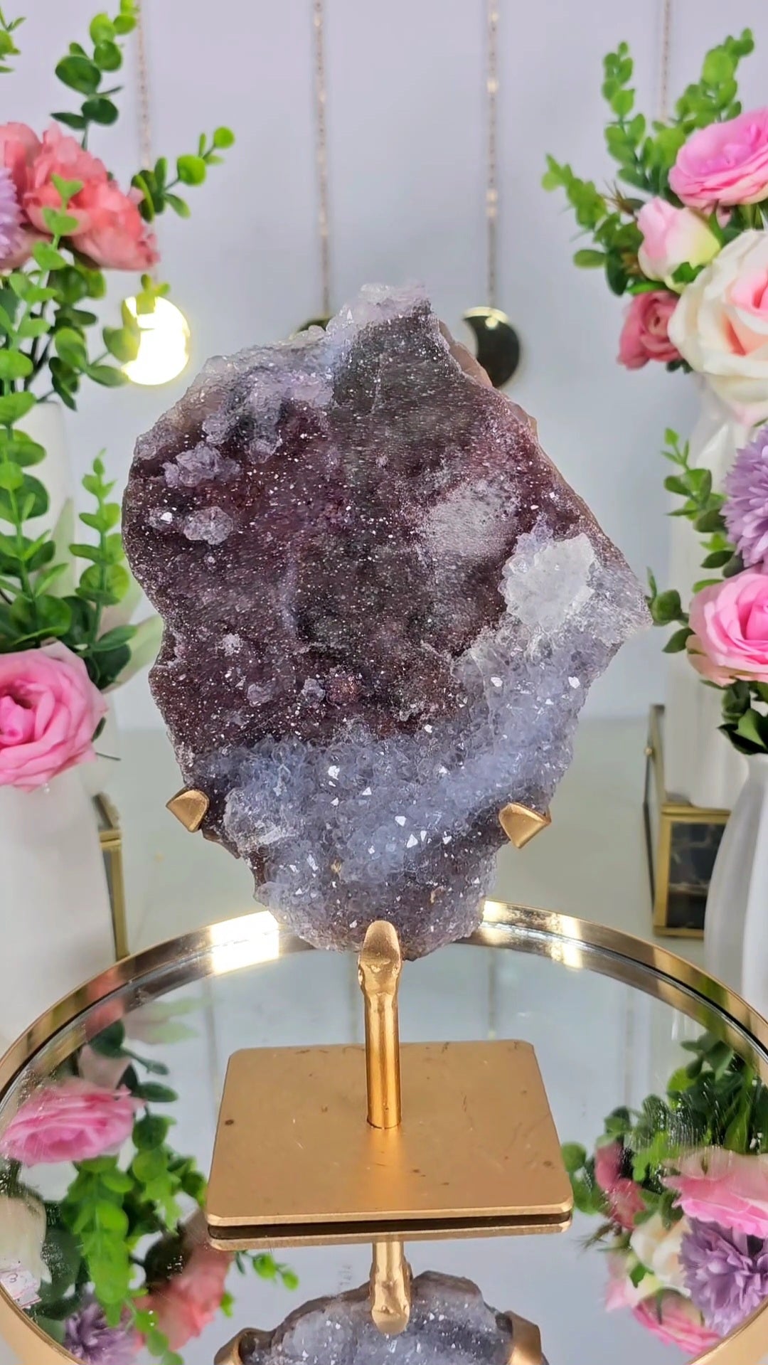 Flower Amethyst on Stand FL07