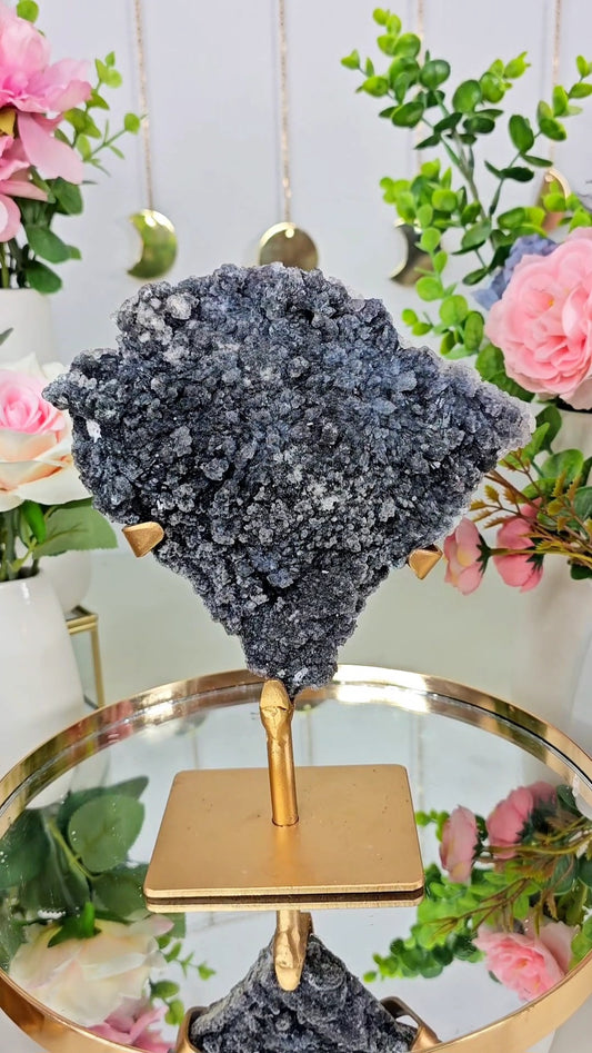 Flower Amethyst on Stand FL12