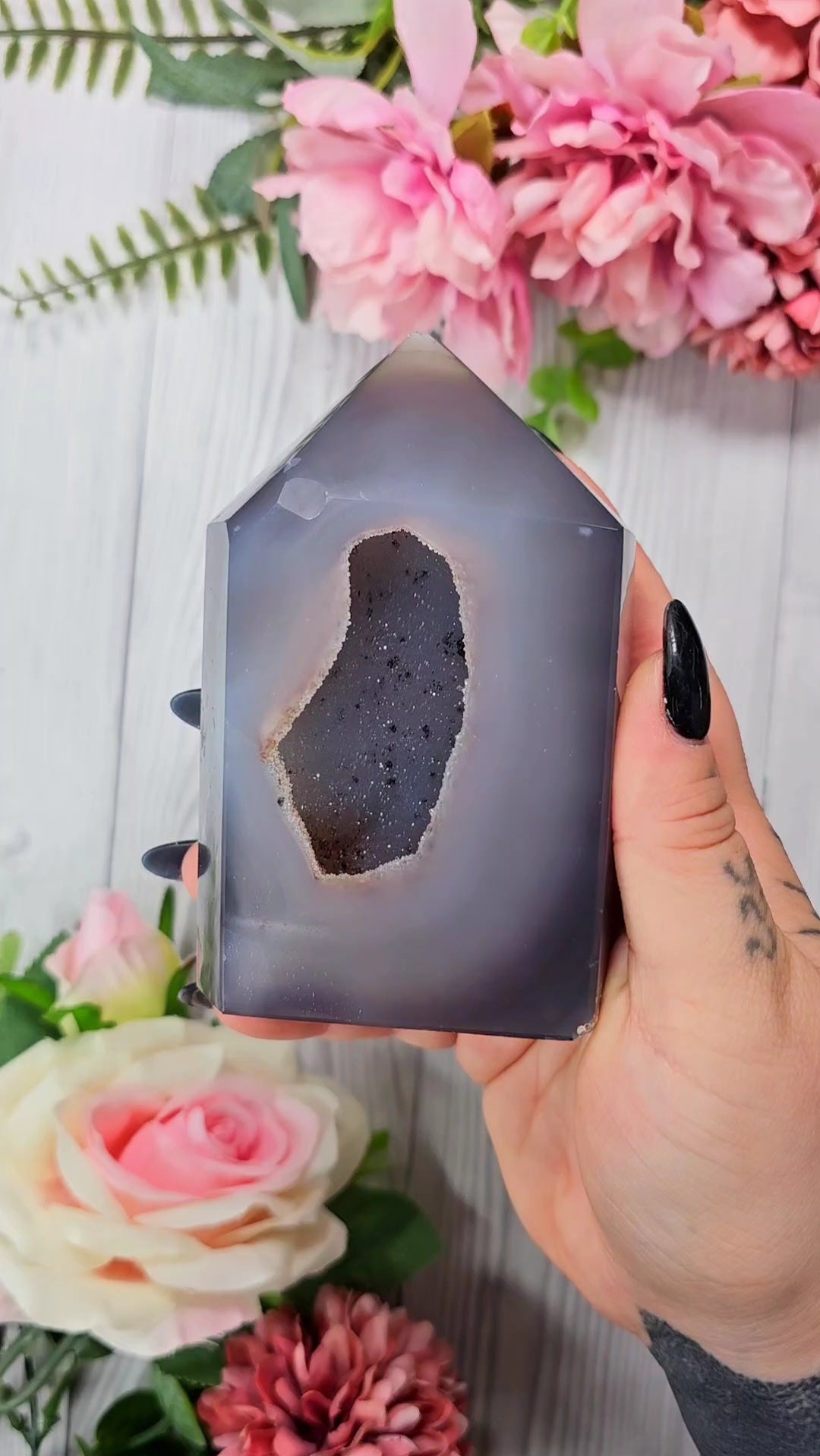 Druzy Agate tower CT74