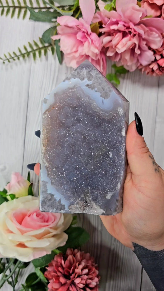 Druzy Agate tower CT89