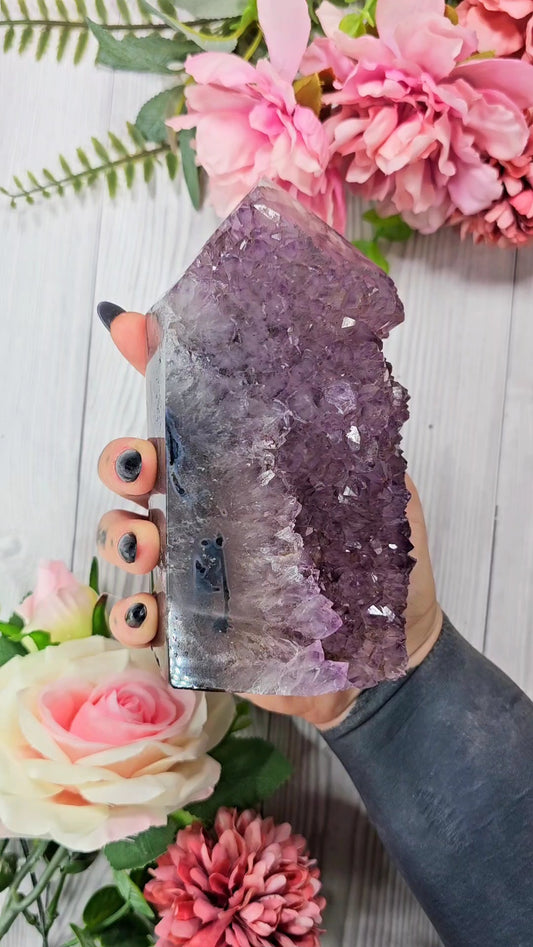 Amethyst /  Agate tower CT92