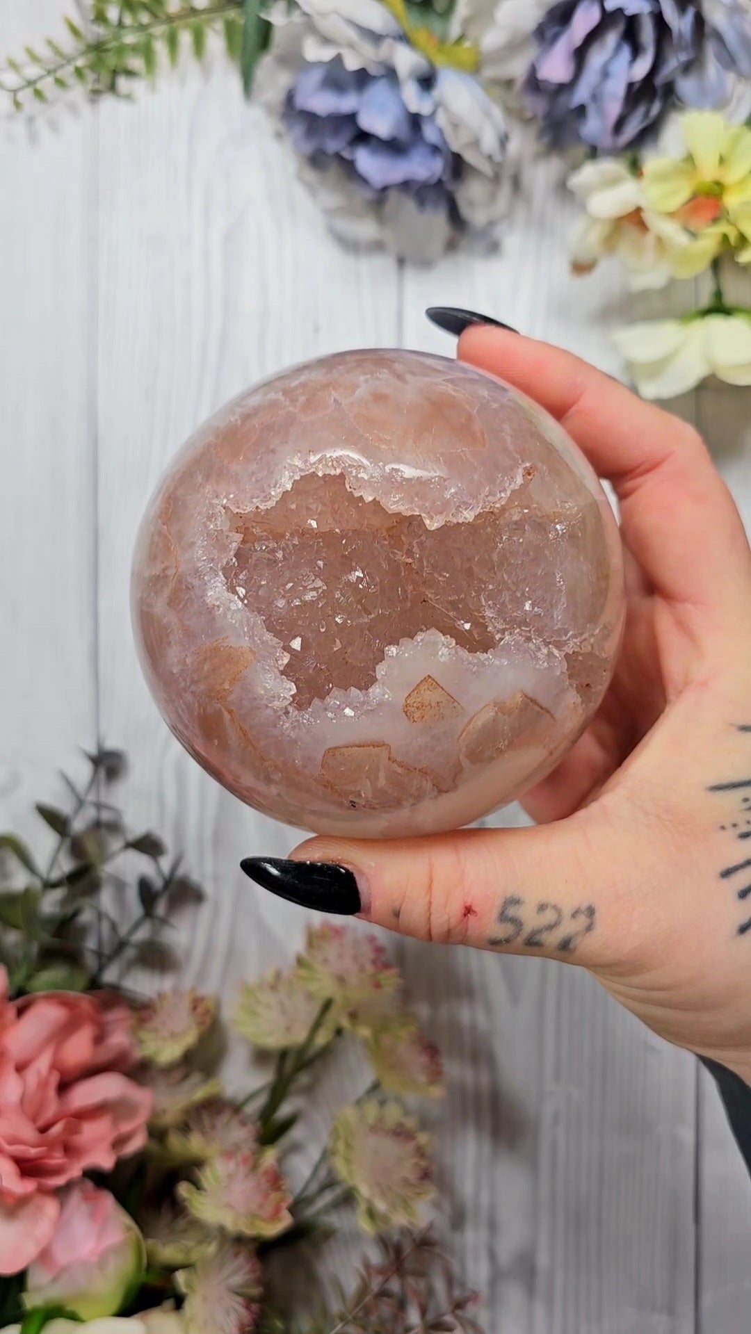 Peach Quartz Sphere CS76