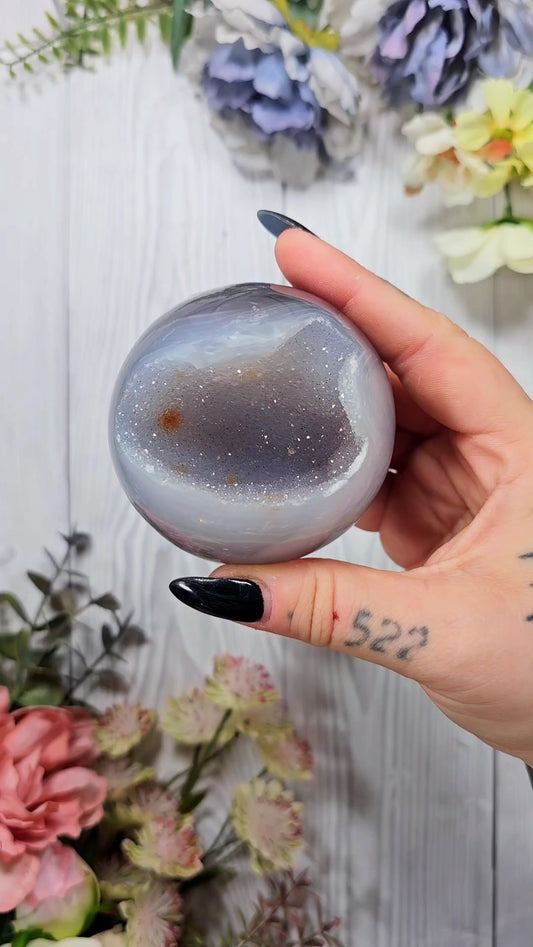 Druzy Agate Sphere CS87