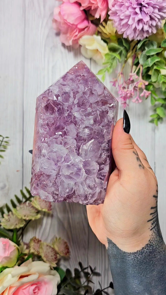 Pink Amethyst tower CT105