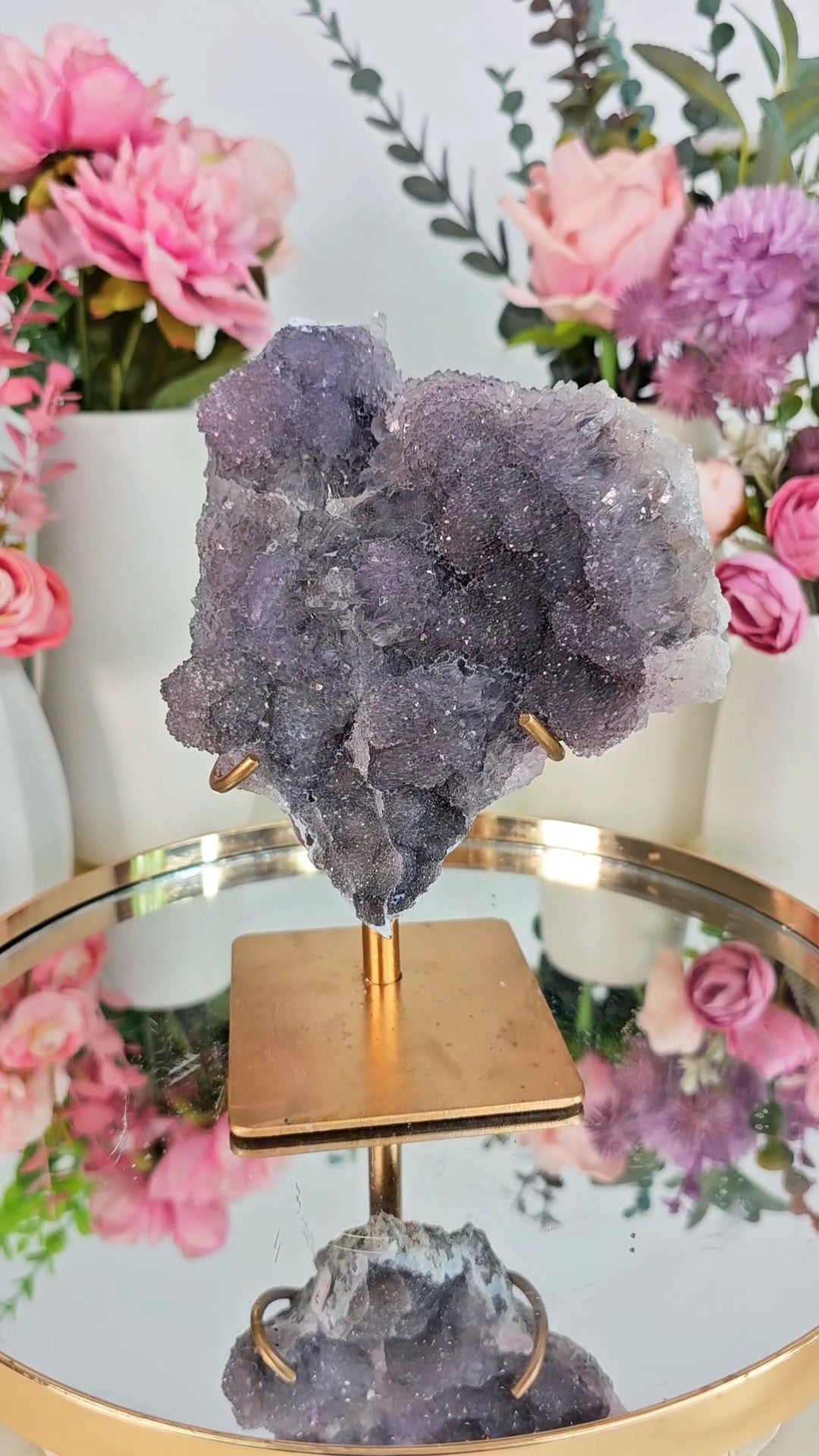 Flower Amethyst on Stand FL19