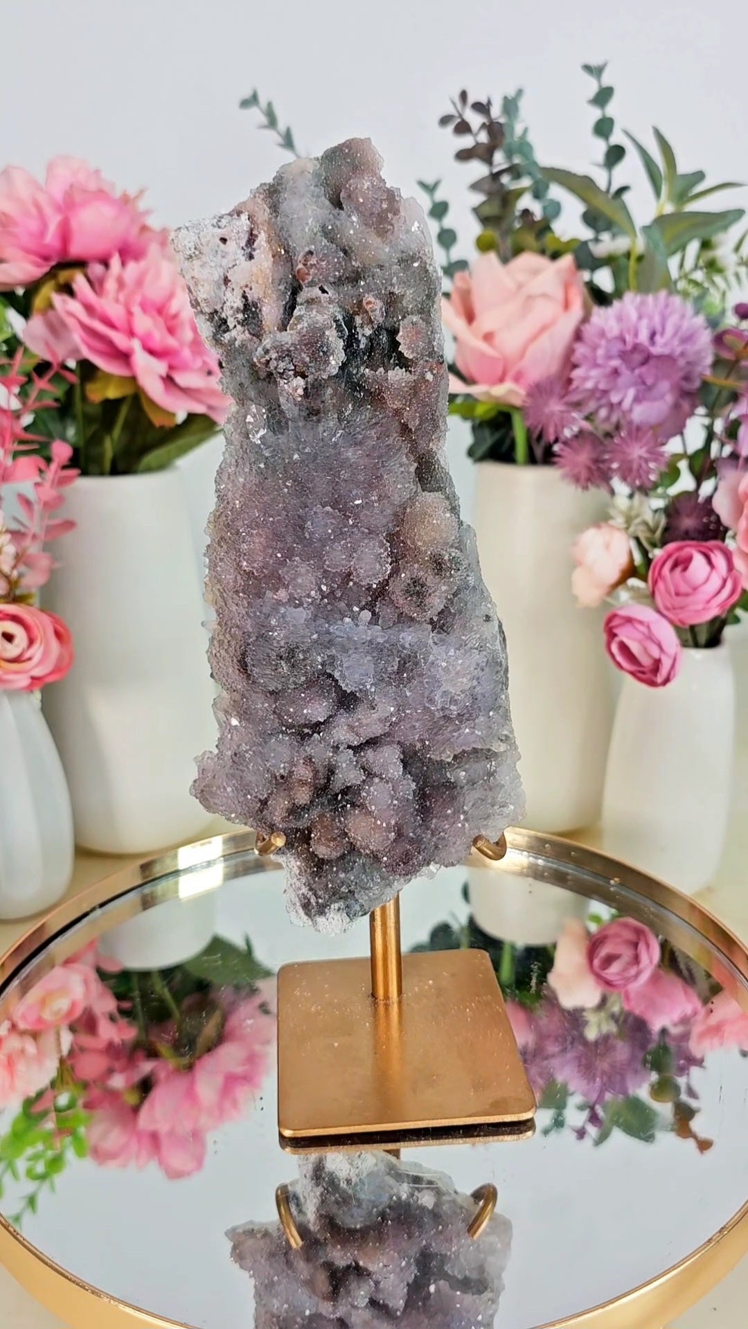 Flower Amethyst on Stand FL21