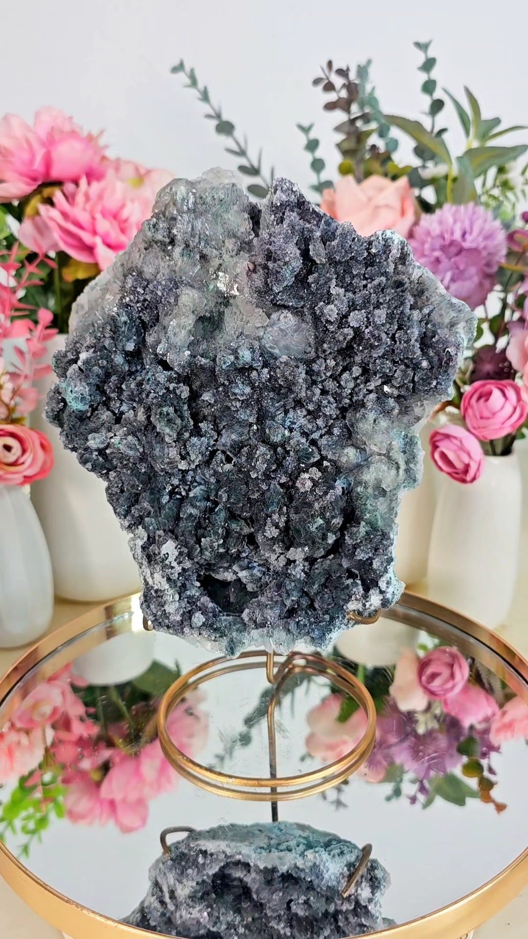 Flower Amethyst on Stand FL22