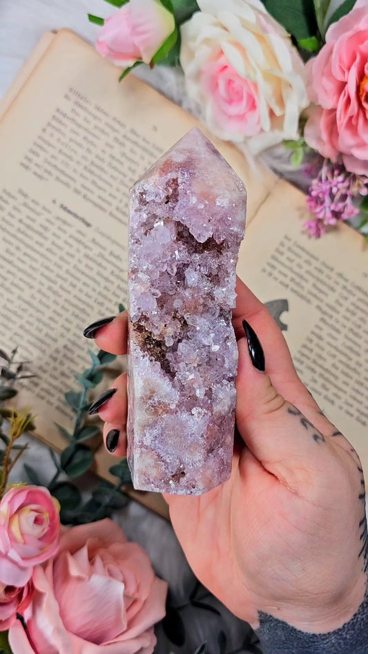 Pink Amethyst tower CT125