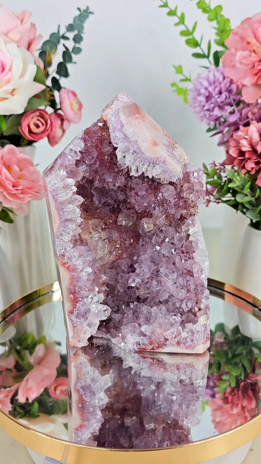 Pink Amethyst tower CT140