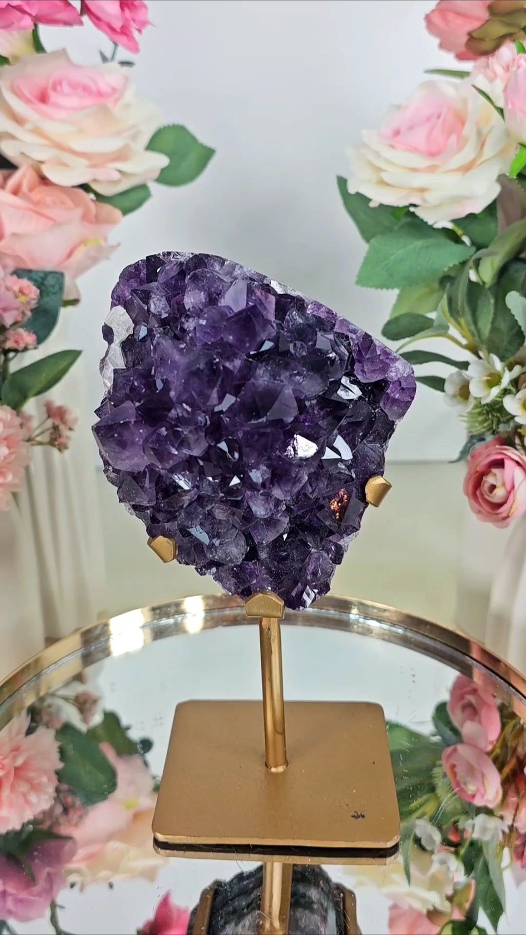 Big Amethyst on Stand