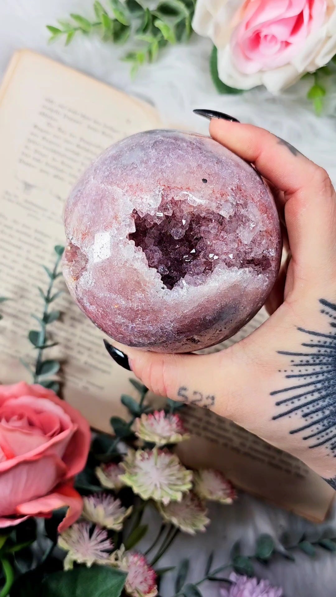 Pink Amethyst Sphere CS116