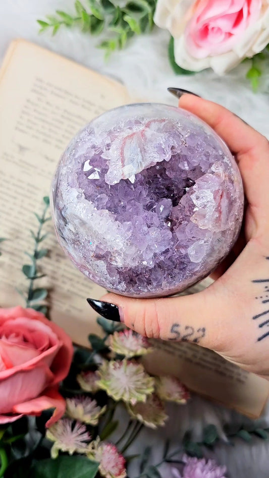 Pink Amethyst Sphere CS117