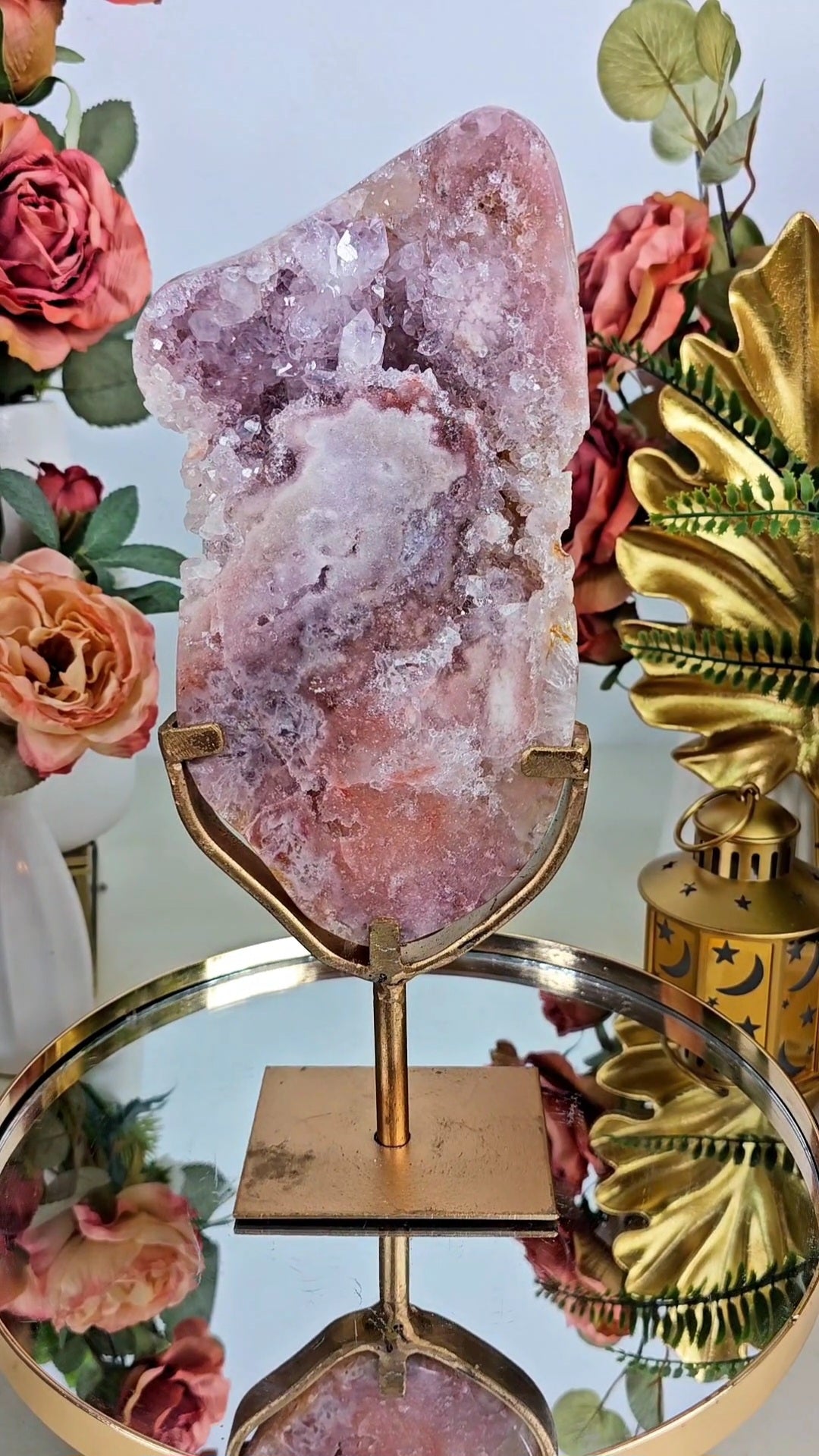 Pink Amethyst Slab on Stand 04