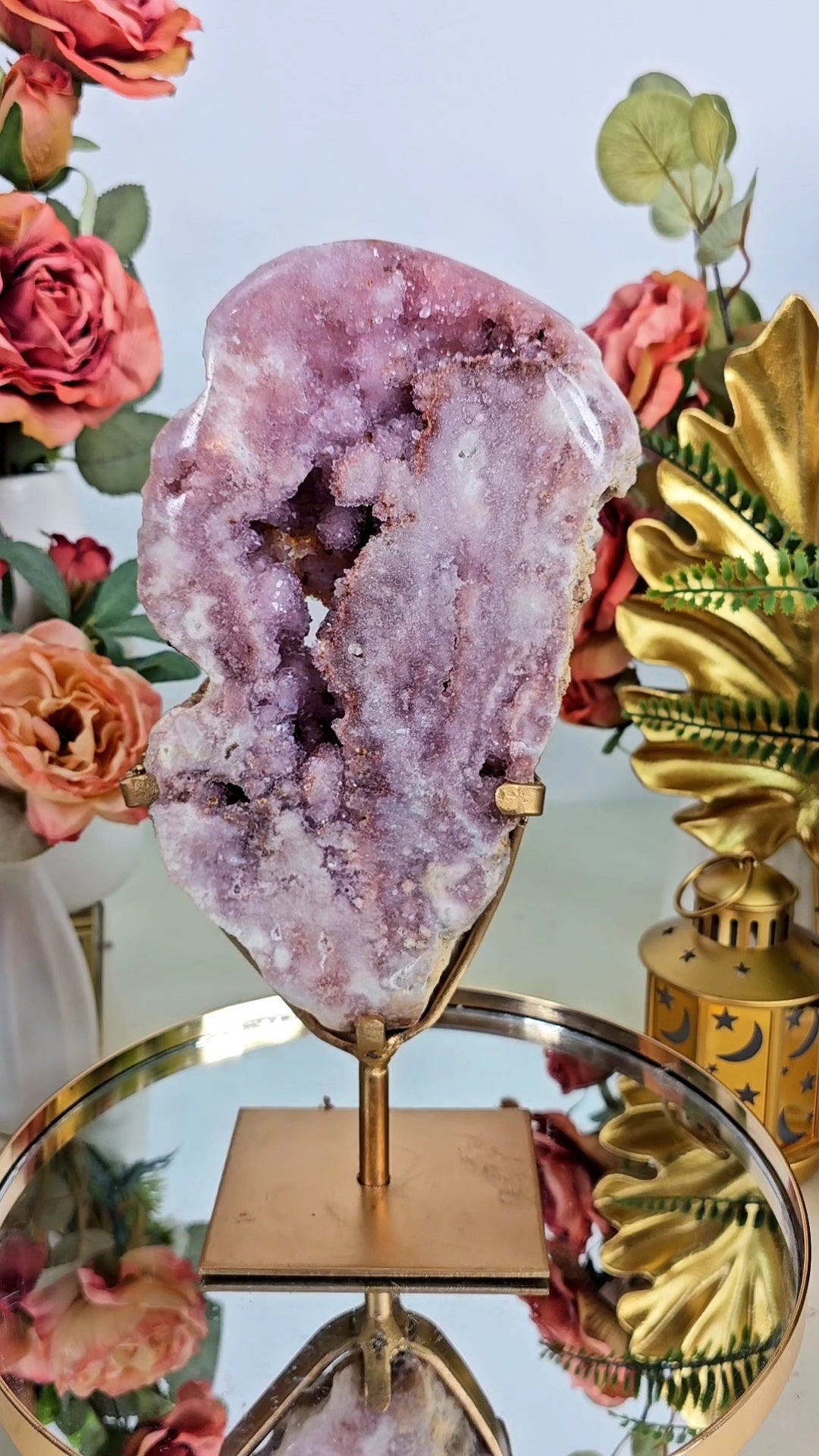 Pink Amethyst Slab on Stand 05