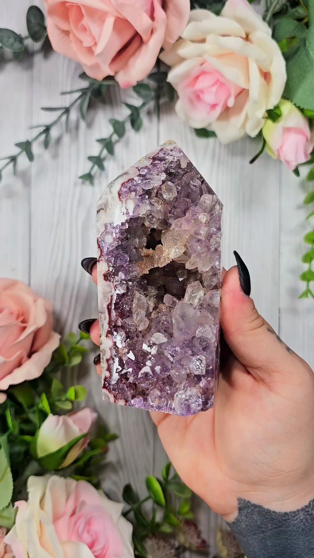 Pink Amethyst tower CT165