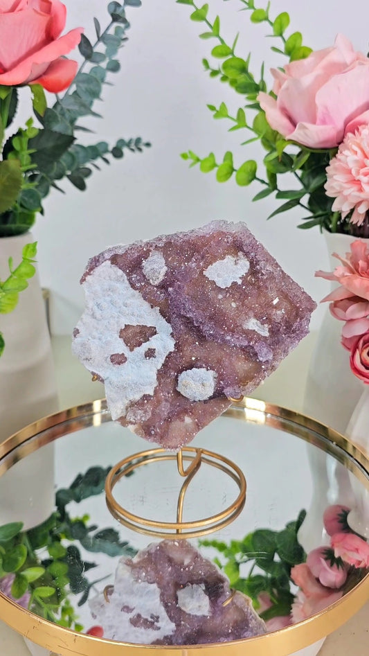 Flower Amethyst on Stand