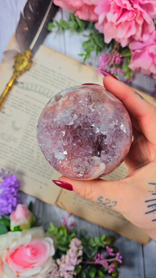 Pink Amethyst Sphere CS120