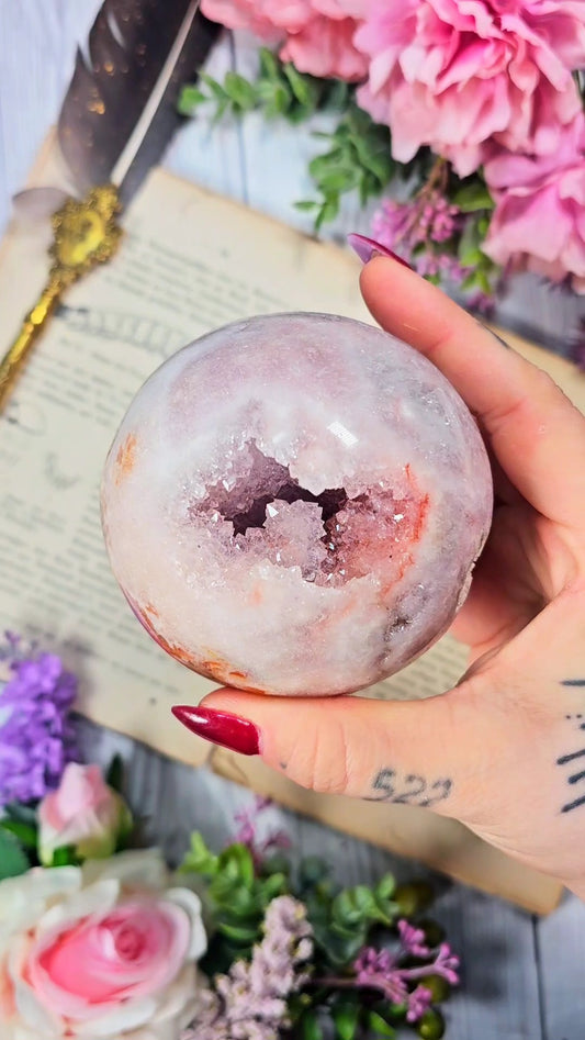 Pink Amethyst Sphere CS123