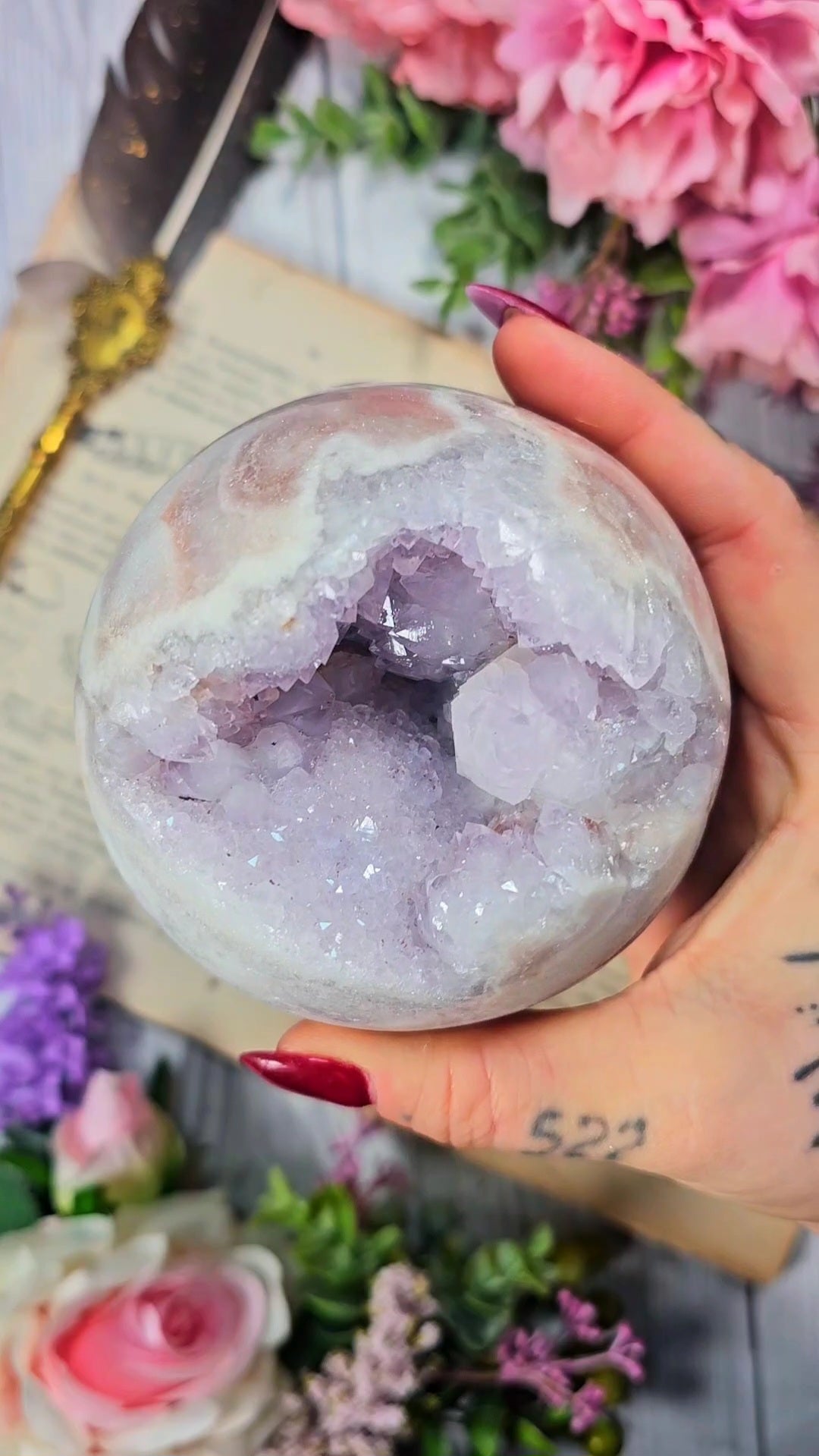 Pink Amethyst Sphere CS124