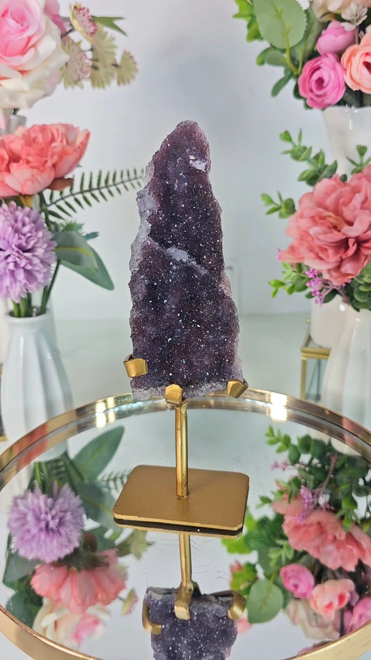 Flower Amethyst on Stand