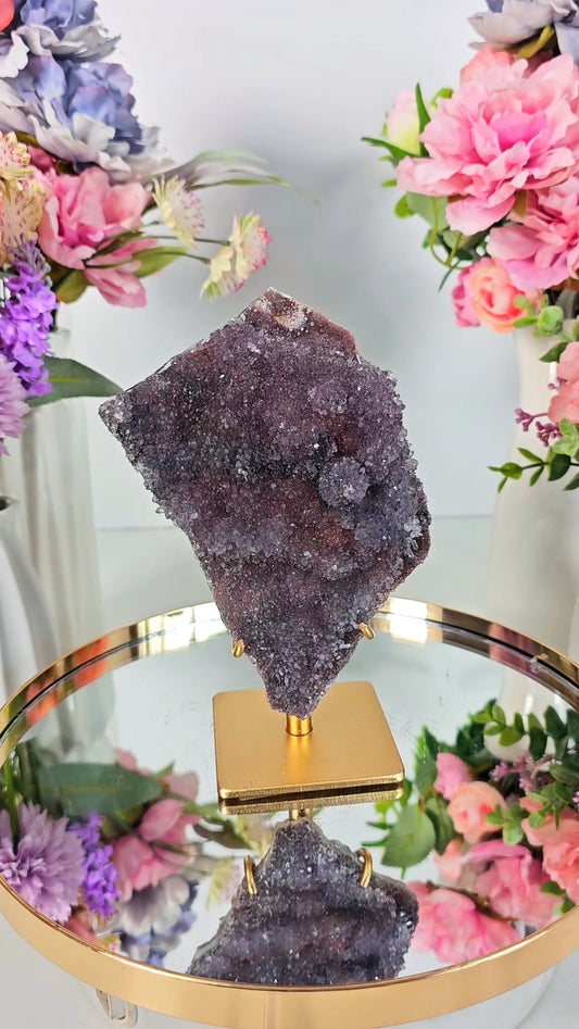 Flower Amethyst on Stand