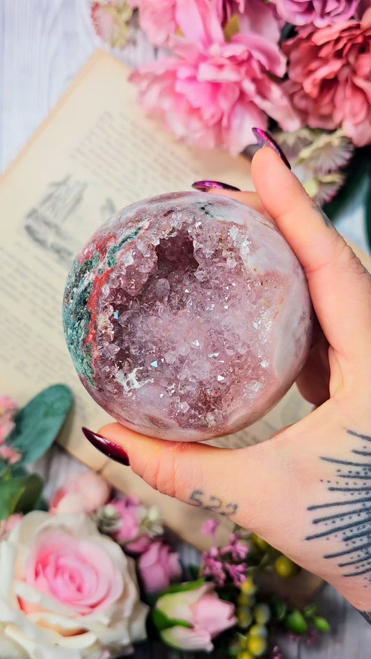 Pink Amethyst Sphere CS142